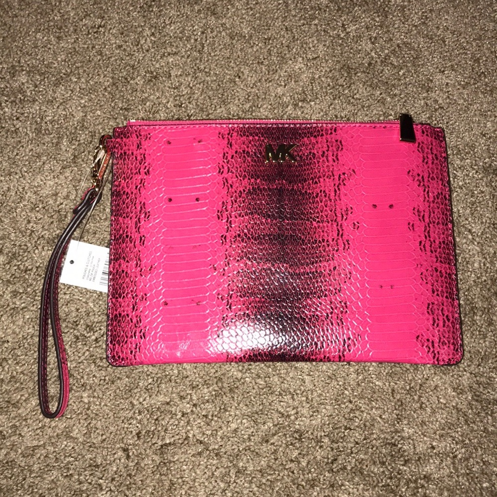 Michael Kors Snakeskin Clutch - Picture 6 of 8